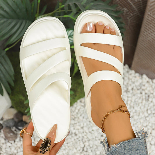 Women’s Cushioned Slide Sandals – Thick Sole Comfort Shoes
