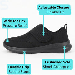 Adjustable Orthopedic Shoes for Swollen Feet – Easy Slip-On Fit
