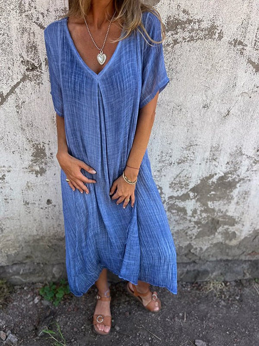 Kates Liebling - Midi-Kleid mit V-Ausschnitt