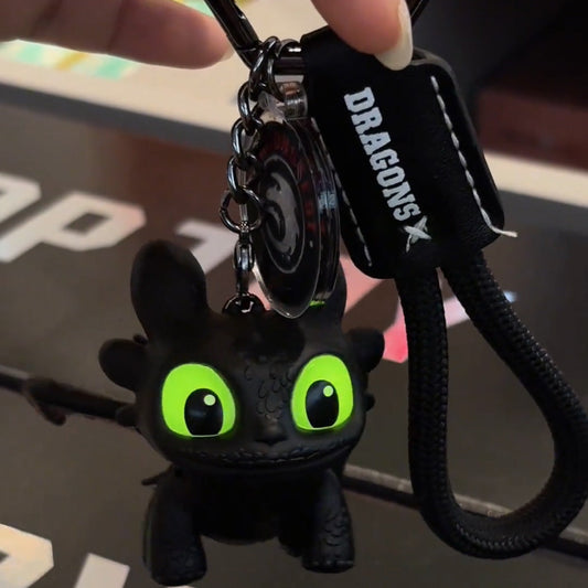 Light-Up Toothless Dragon Keychain