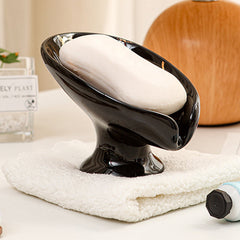 Verdelle™ Ceramic Self-Draining Leaf Soap Dish