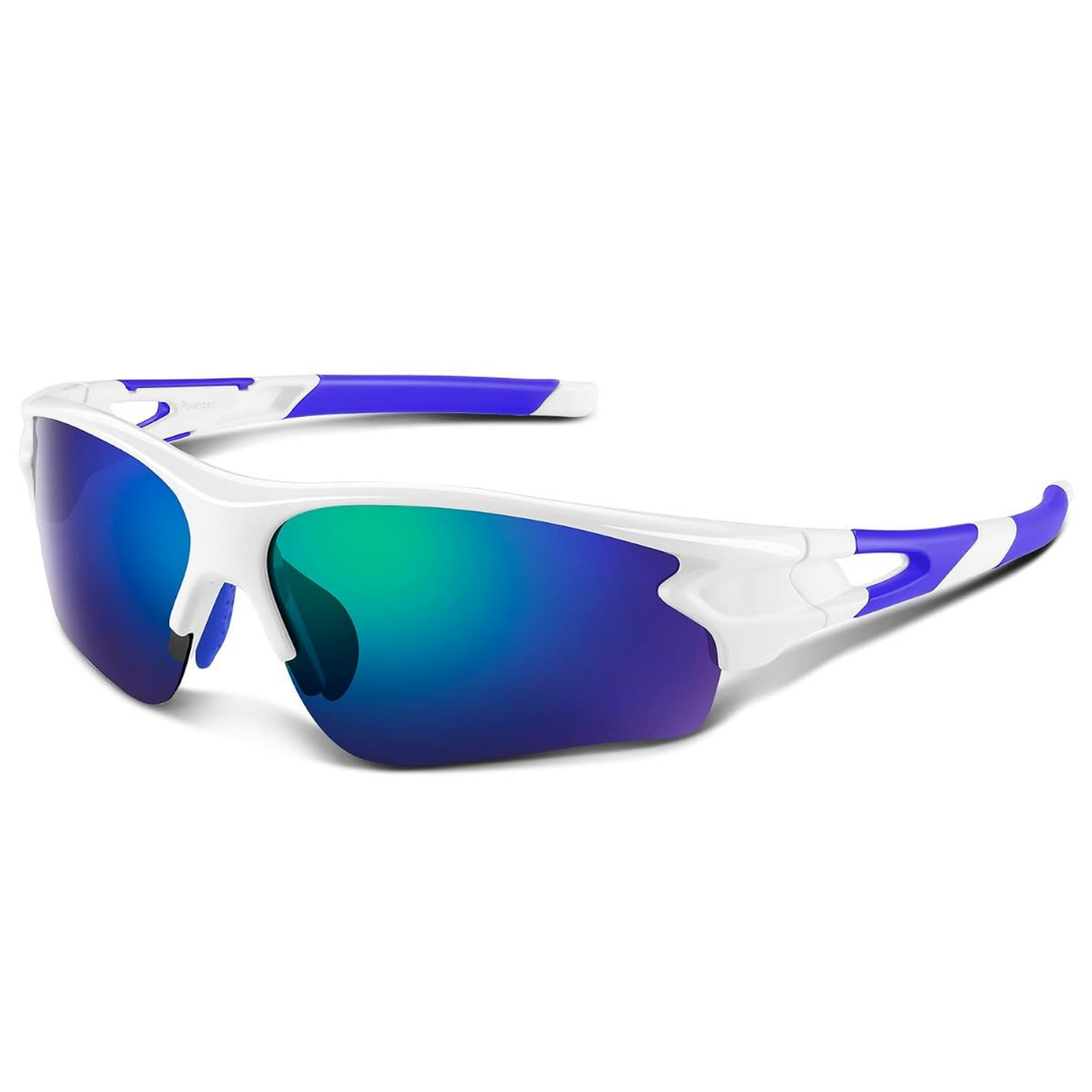 Polarisierte Wrap-Around Sport-Sonnenbrille mit UV400-Schutz