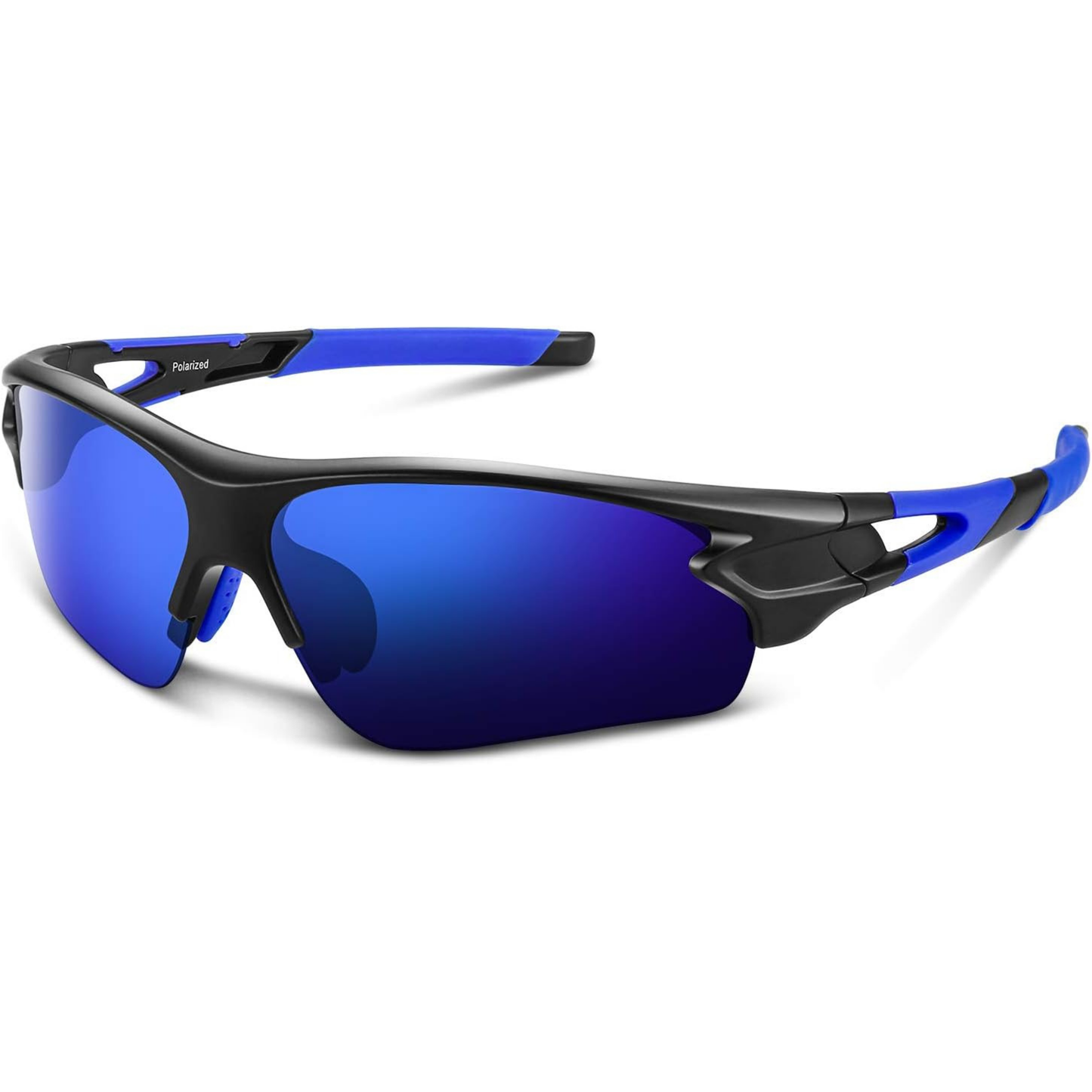 Polarisierte Wrap-Around Sport-Sonnenbrille mit UV400-Schutz