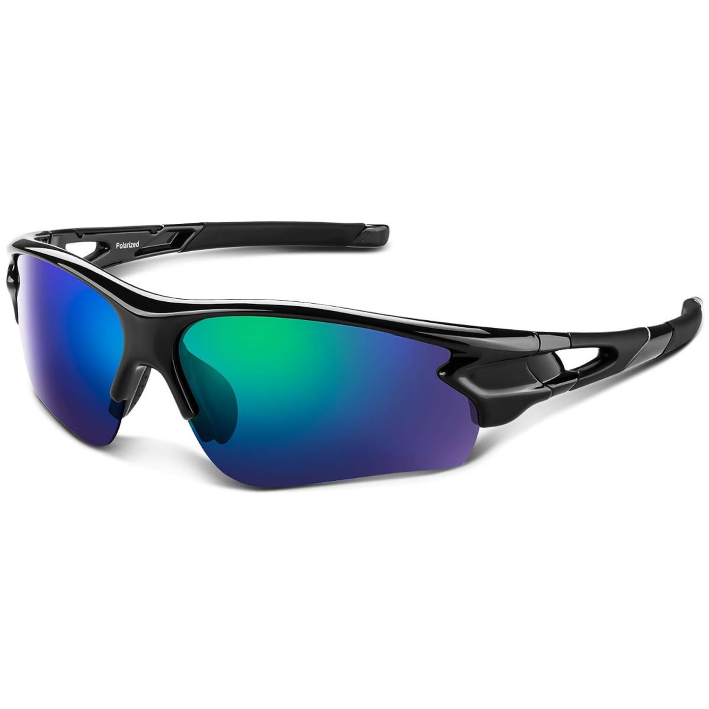 Polarisierte Wrap-Around Sport-Sonnenbrille mit UV400-Schutz