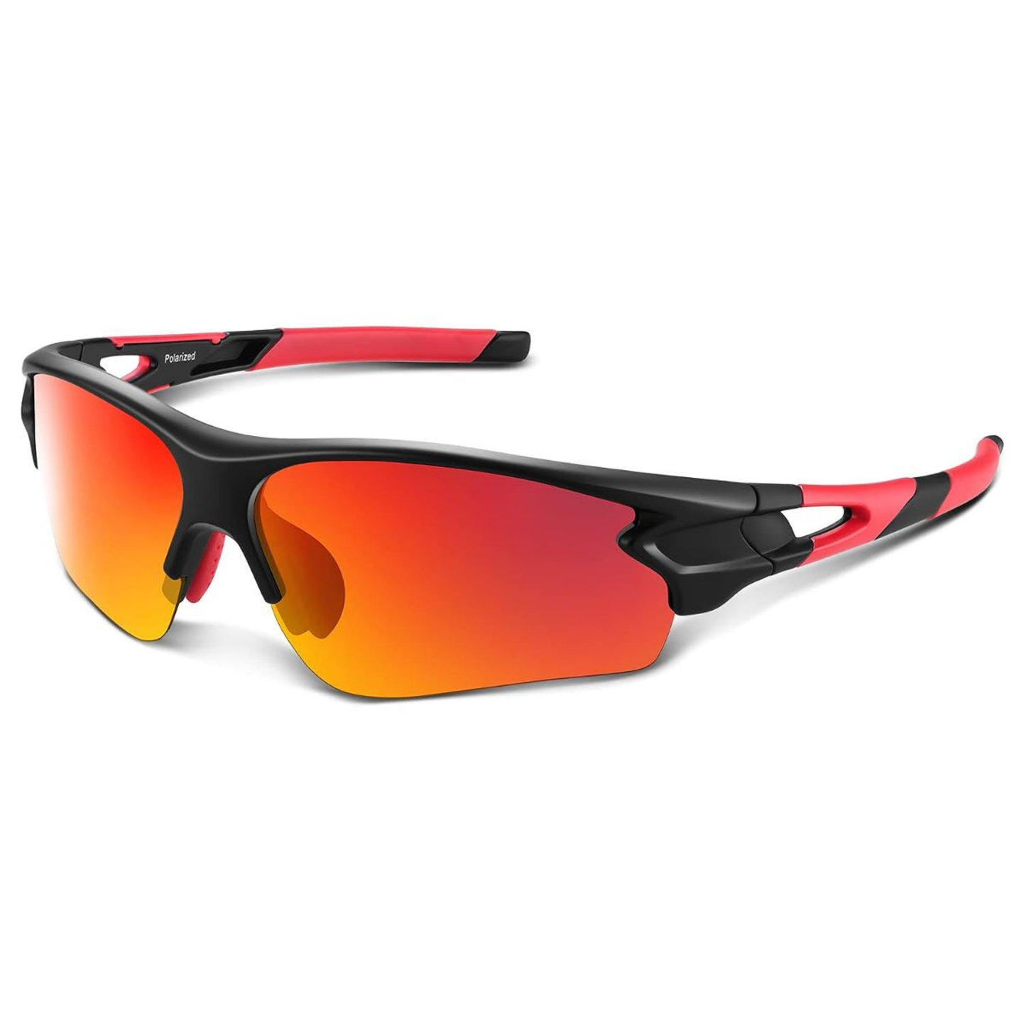 Polarisierte Wrap-Around Sport-Sonnenbrille mit UV400-Schutz