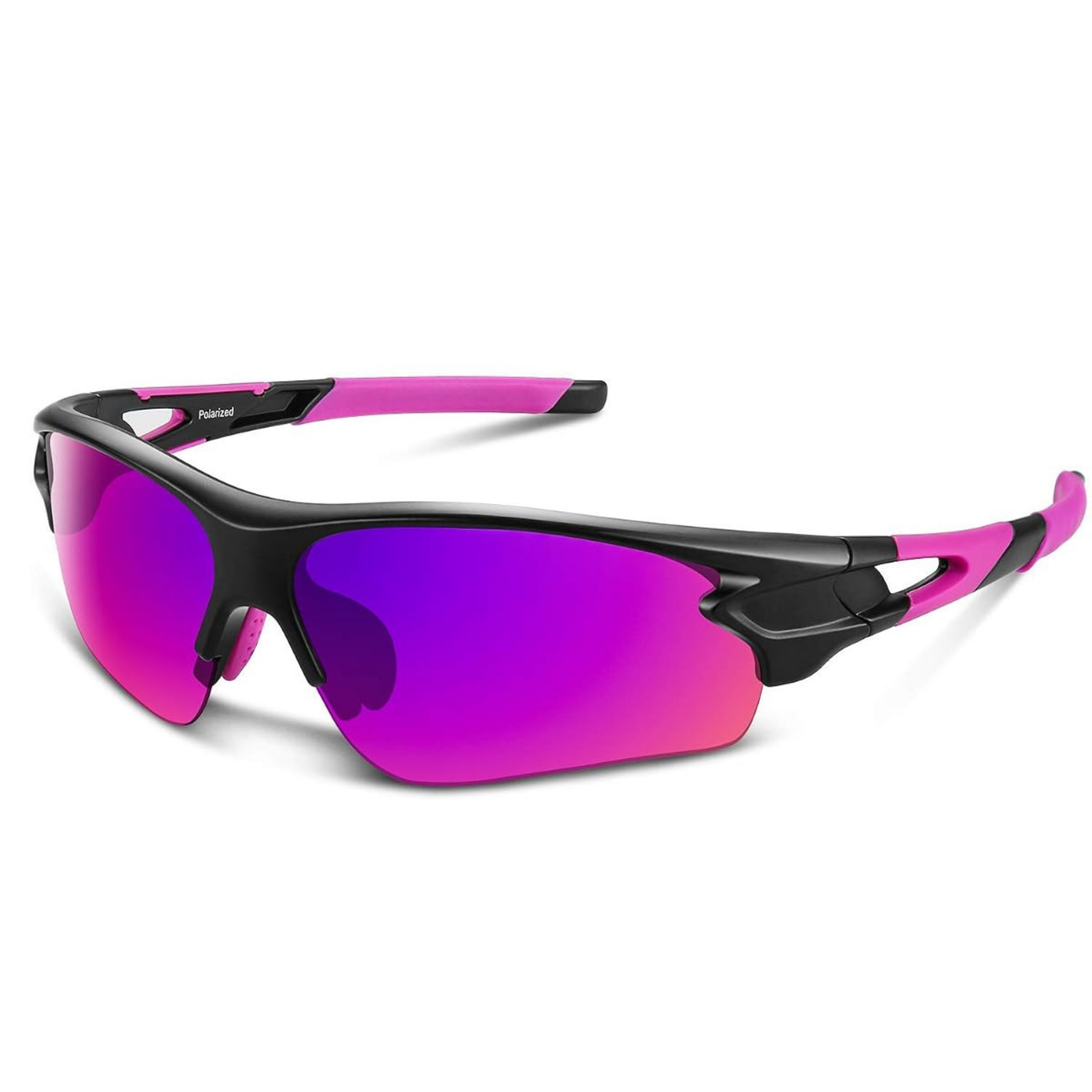Polarisierte Wrap-Around Sport-Sonnenbrille mit UV400-Schutz