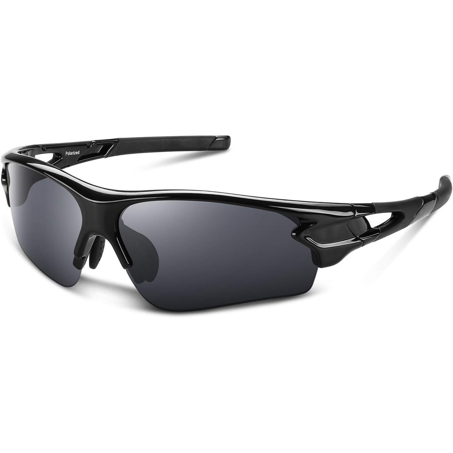 Polarisierte Wrap-Around Sport-Sonnenbrille mit UV400-Schutz
