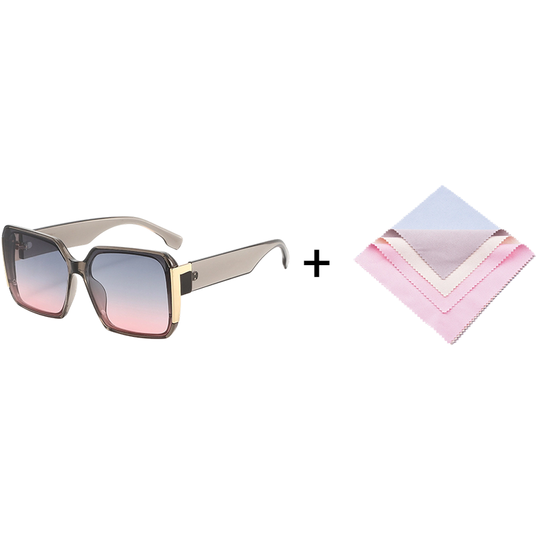 Oversized Retro Square Sunglasses – UV400 Fashion Shades