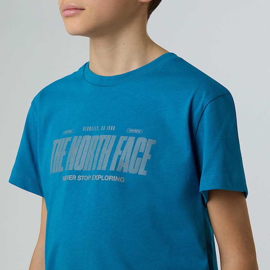 Jungen Relaxed T-Shirt mit reflektierendem Logo