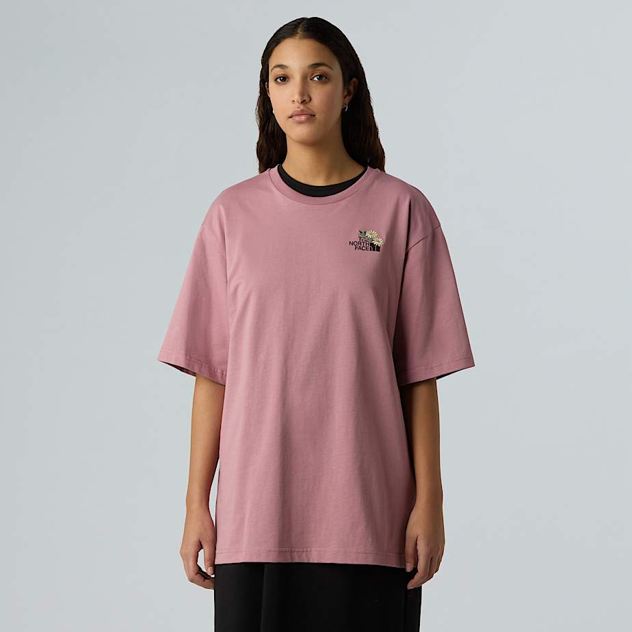 Unisex Dome Blumen-T-Shirt mit lockerem Schnitt