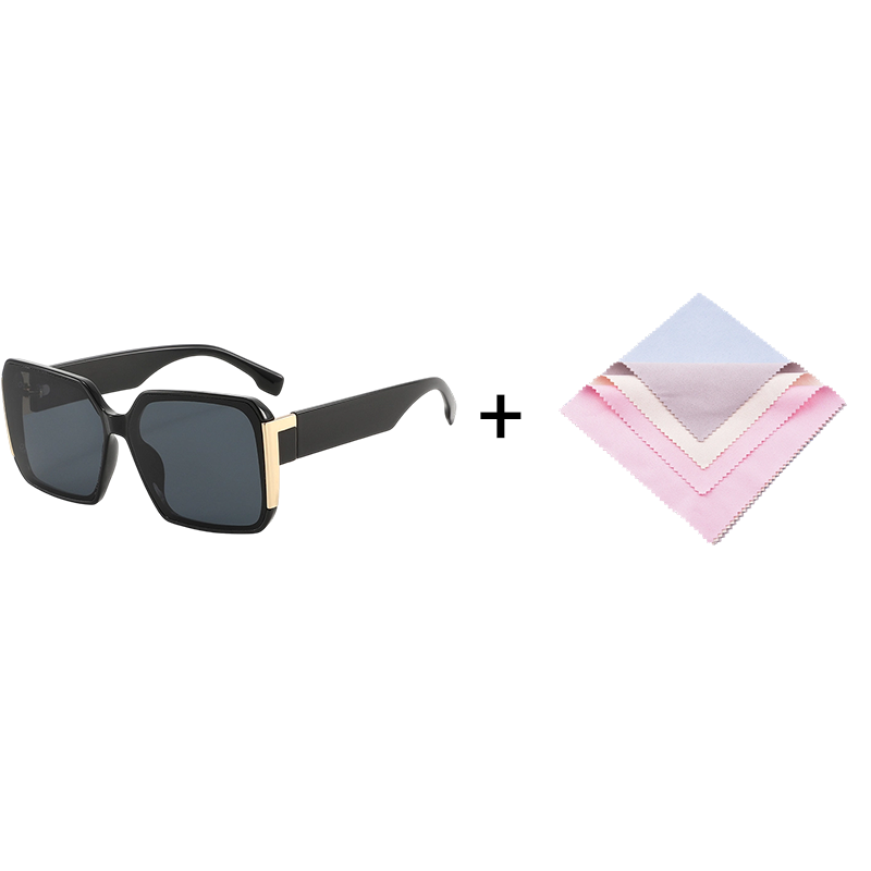 Oversized Retro Square Sunglasses – UV400 Fashion Shades