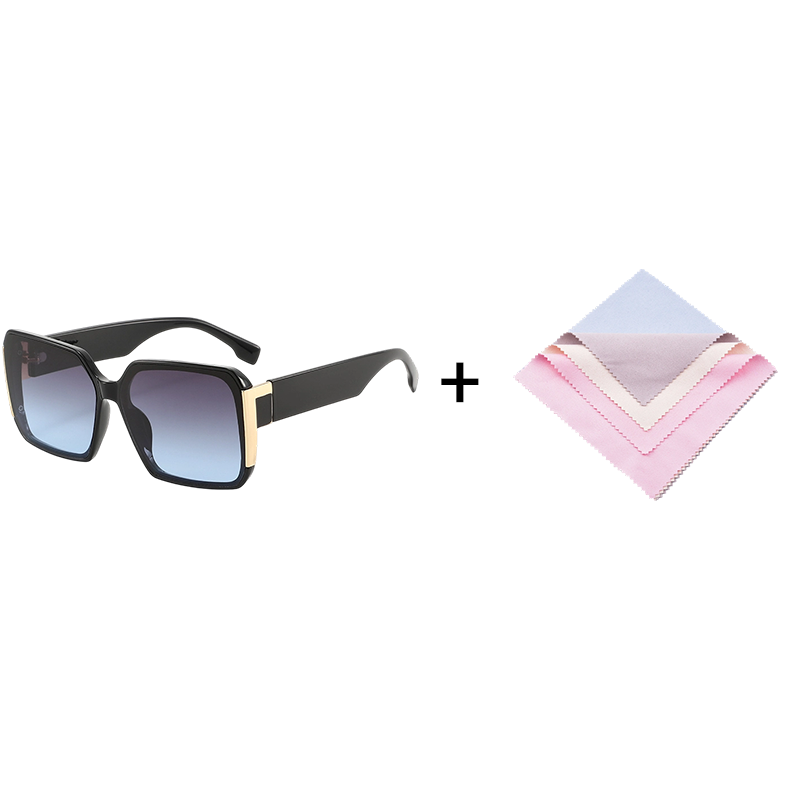 Oversized Retro Square Sunglasses – UV400 Fashion Shades