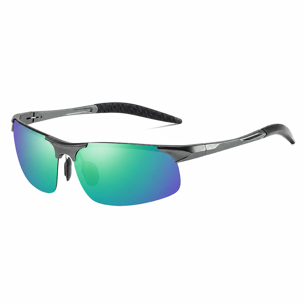Men’s Polarized Sport Sunglasses – Lightweight Metal Frame For Driving Fishing Golf Running