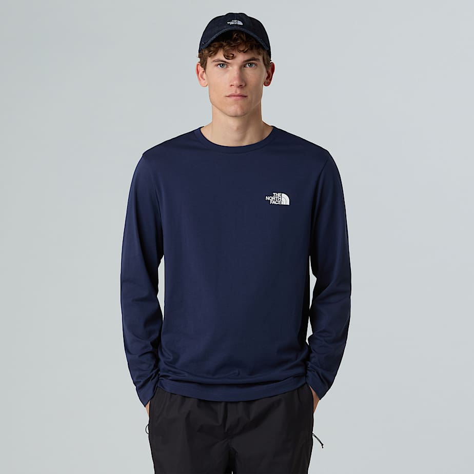 Men's Long-Sleeve Simple Dome T-Shirt