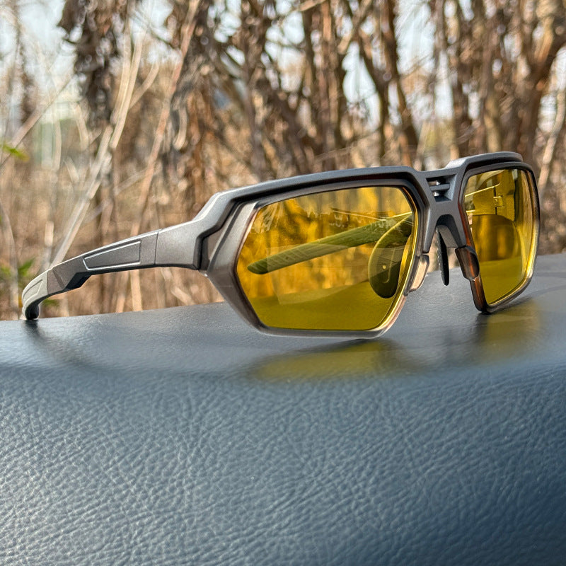 Wrap-Around Polarized Sport Sunglasses for Cycling & Running