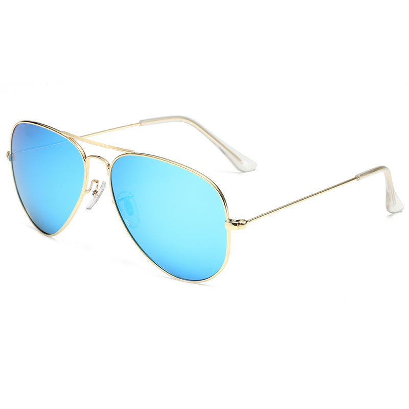 Classic Aviator Sunglasses with Glass Lenses