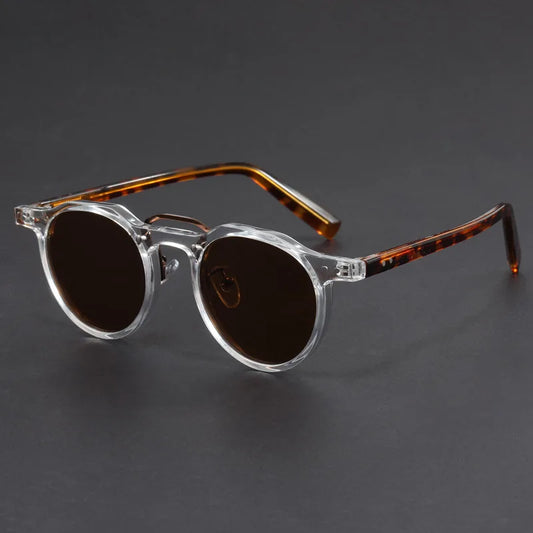 Runde Sonnenbrille im Vintage-Stil – leichte UV400-Brille