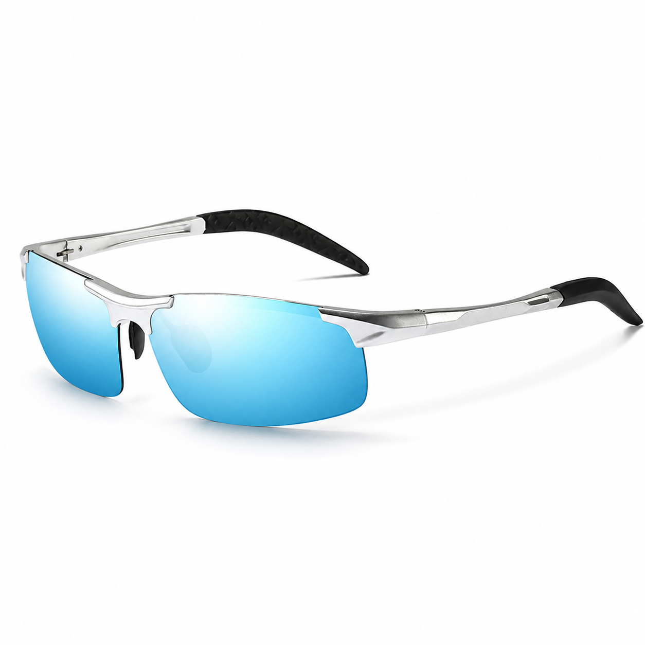 Men’s Polarized Sport Sunglasses – Lightweight Metal Frame For Driving Fishing Golf Running