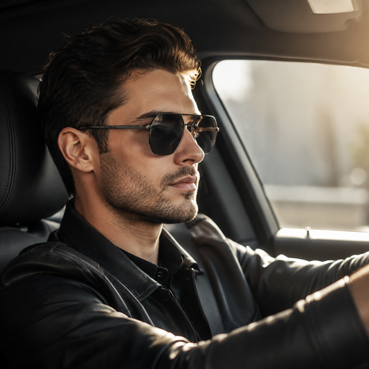 Luxuriöse Metall-photochrome Sonnenbrille polarisiert stilvolle Chameleon Blendschutz-Fahrsonnenbrille UV400