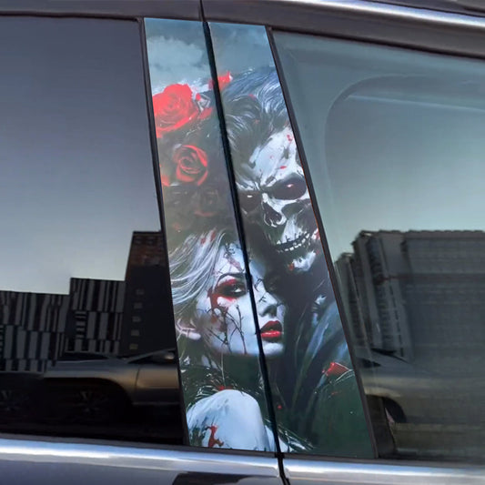 Zucker-Totenkopf-Auto-Tür-Aufkleber