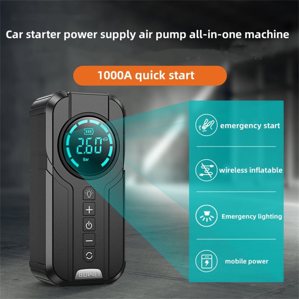 Jump Starter with Air Compressor
