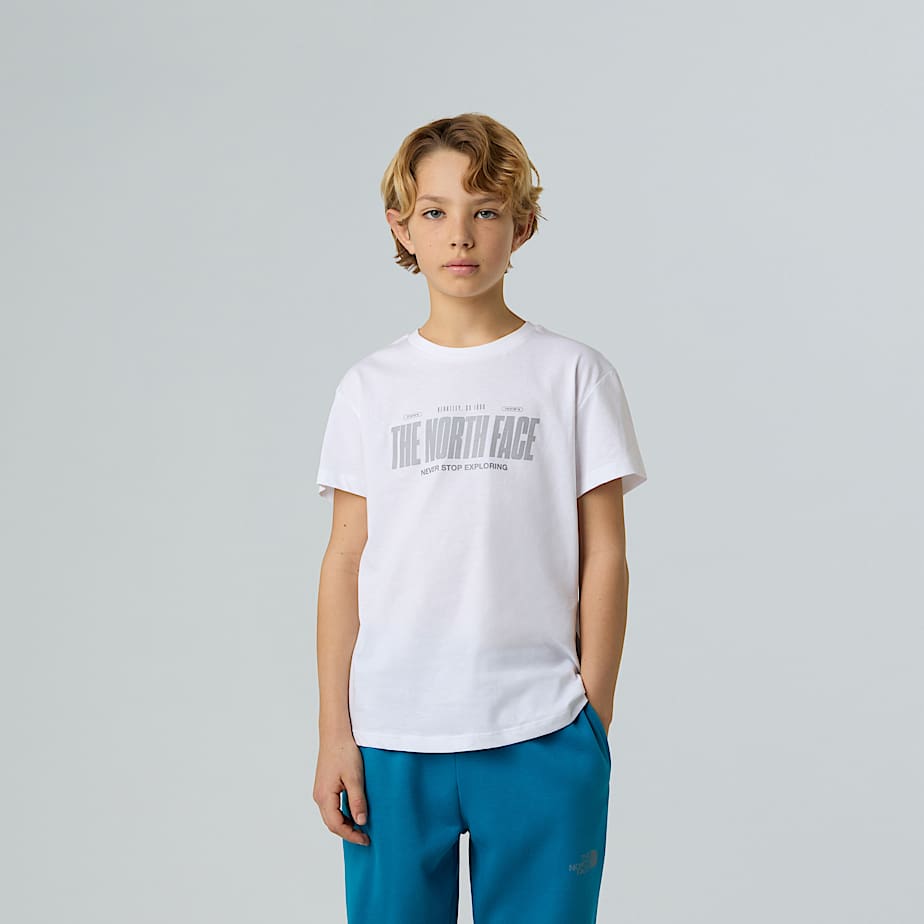 Jungen Relaxed T-Shirt mit reflektierendem Logo