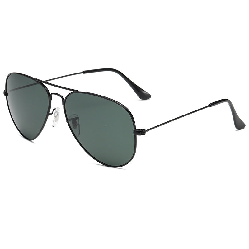 Classic Aviator Sunglasses with Glass Lenses