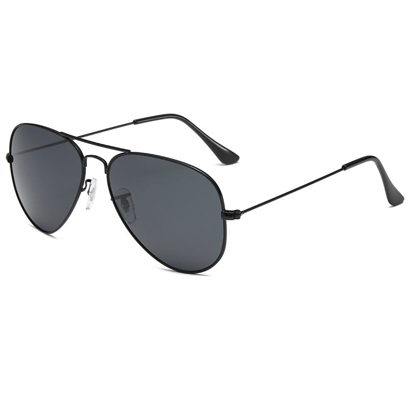Classic Aviator Sunglasses with Glass Lenses