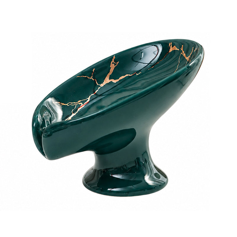Verdelle™ Ceramic Self-Draining Leaf Soap Dish