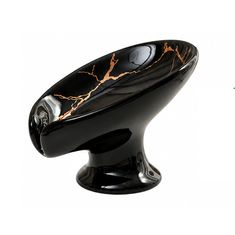 Verdelle™ Ceramic Self-Draining Leaf Soap Dish