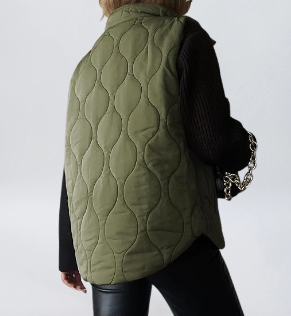 Women Cropped Puffer Vest Stand Collar Sleeveless Lightweight Quilted Vest