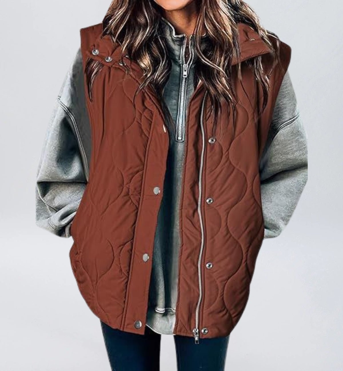 Women Cropped Puffer Vest Stand Collar Sleeveless Lightweight Quilted Vest